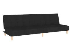 Online Sofá-cama de 2 lugares tecido PT478708 Preto