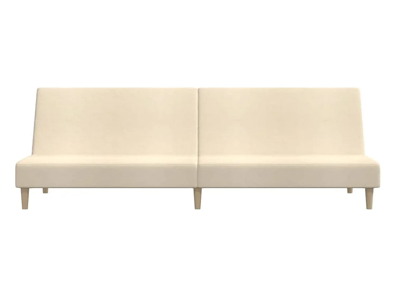 Online vidaxl Sofá-cama de 2 lugares tecido cor Creme