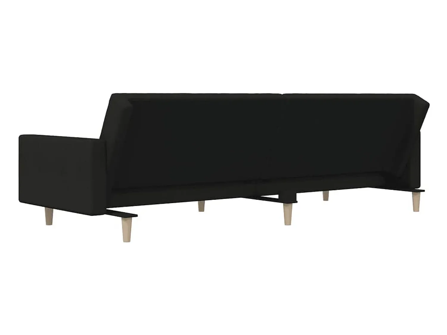vidaxl Sofá-cama de 2 lugares tecido^ Sofá