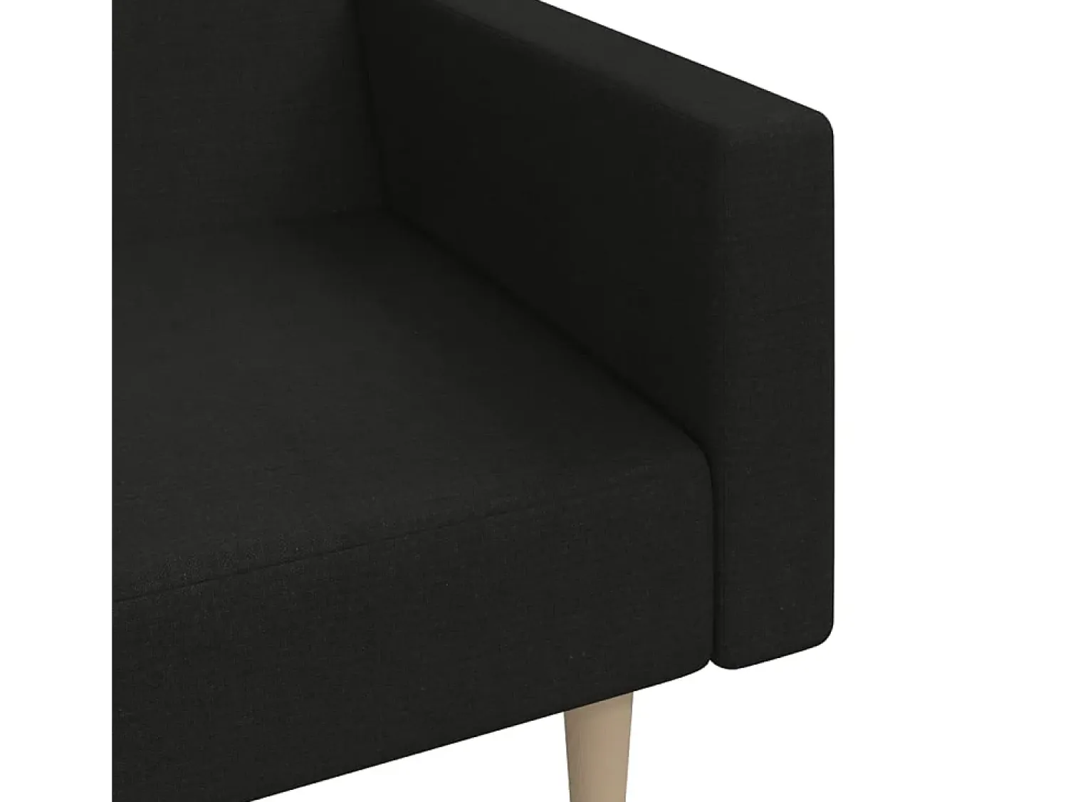 vidaxl Sofá-cama de 2 lugares tecido^ Sofá