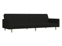 vidaxl Sofá-cama de 2 lugares tecido^ Sofá