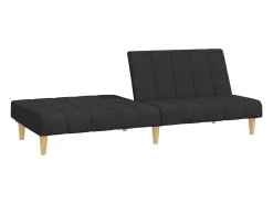 Best Sofá-cama de 2 lugares tecido PT455593 Preto