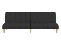 Best Sofá-cama de 2 lugares tecido PT455593 Preto