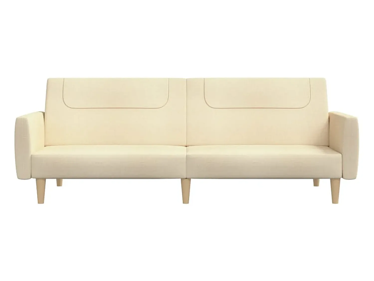 Hot Sofá-cama de 2 lugares tecido cor PT533560 Creme
