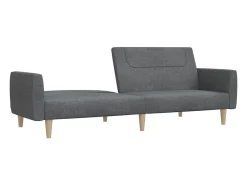 Sofá* Sofá-cama de 2 lugares tecido cinzento-claro PT615282 Cinzento claro