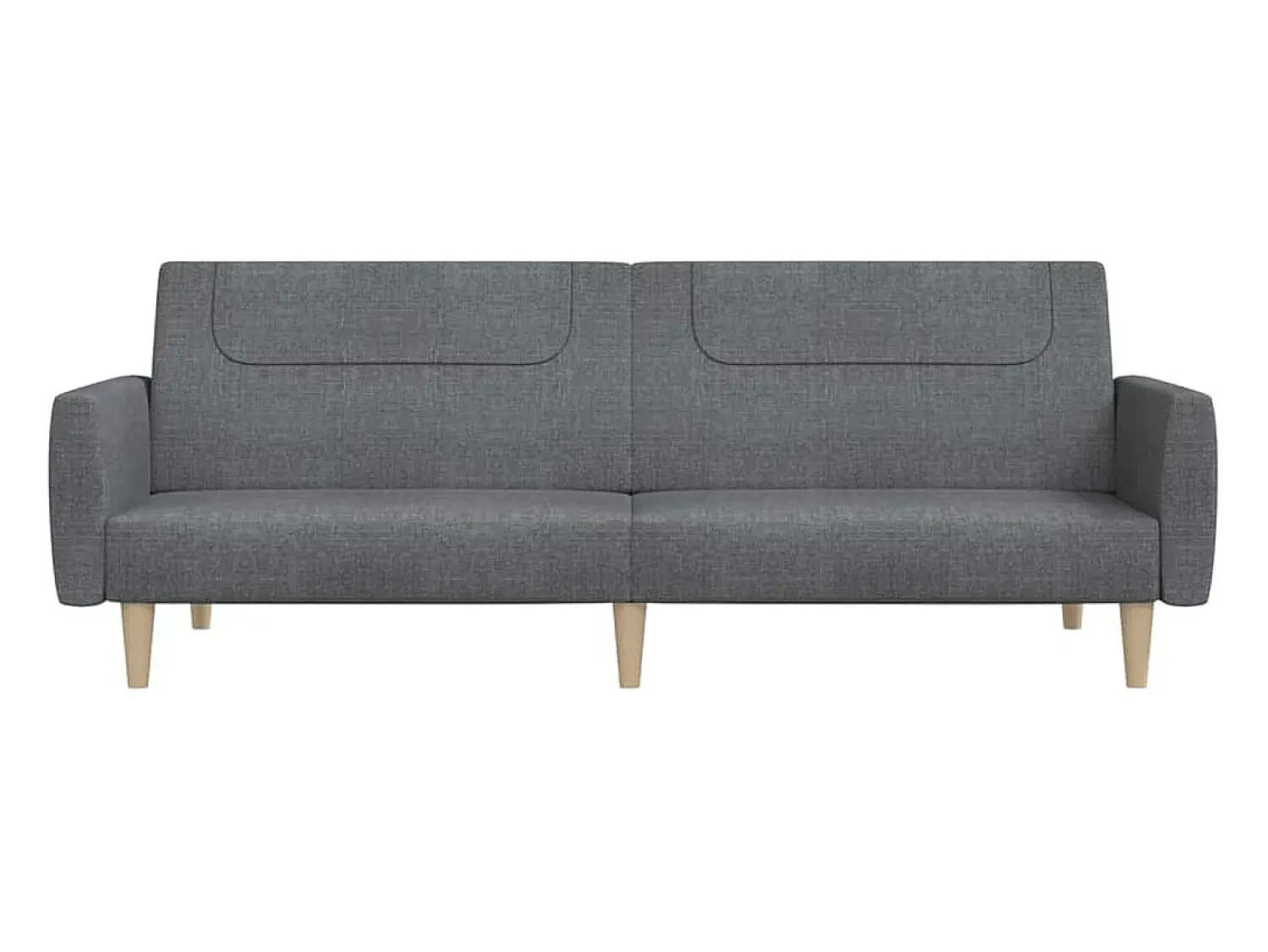 Sofá* Sofá-cama de 2 lugares tecido cinzento-claro PT615282 Cinzento claro