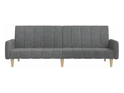 Sofá| Sofá-cama de 2 lugares tecido cinzento-claro PT939767 Cinzento claro
