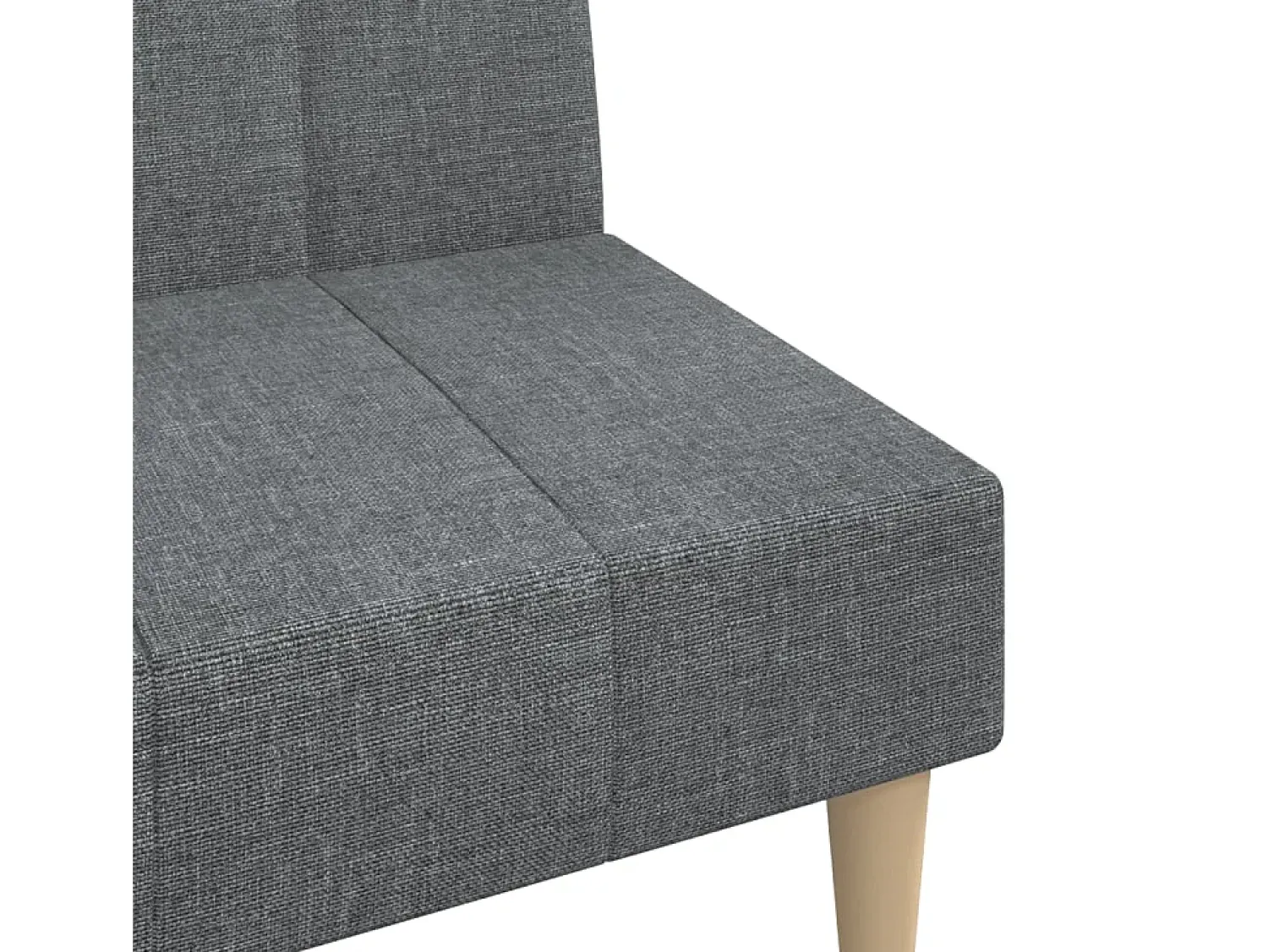 Best vidaxl Sofá-cama de 2 lugares tecido -claro Cinzento