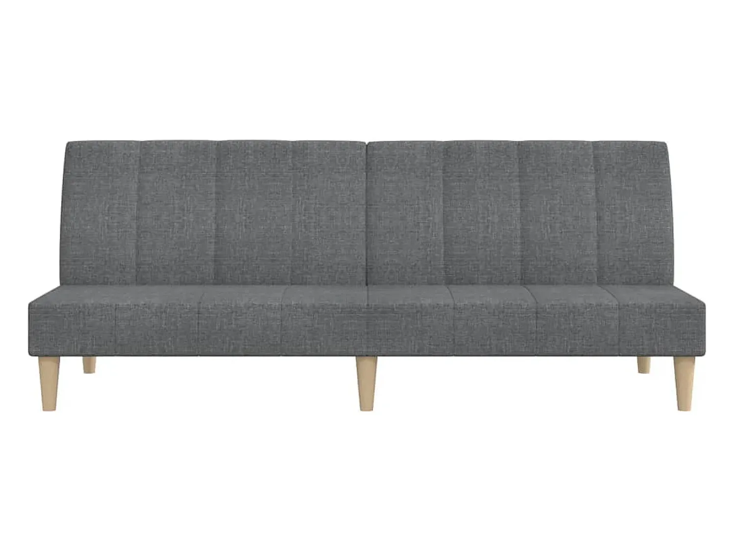 Best vidaxl Sofá-cama de 2 lugares tecido -claro Cinzento
