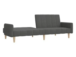 Sofá* Sofá-cama de 2 lugares tecido -escuro PT278967 Cinzento
