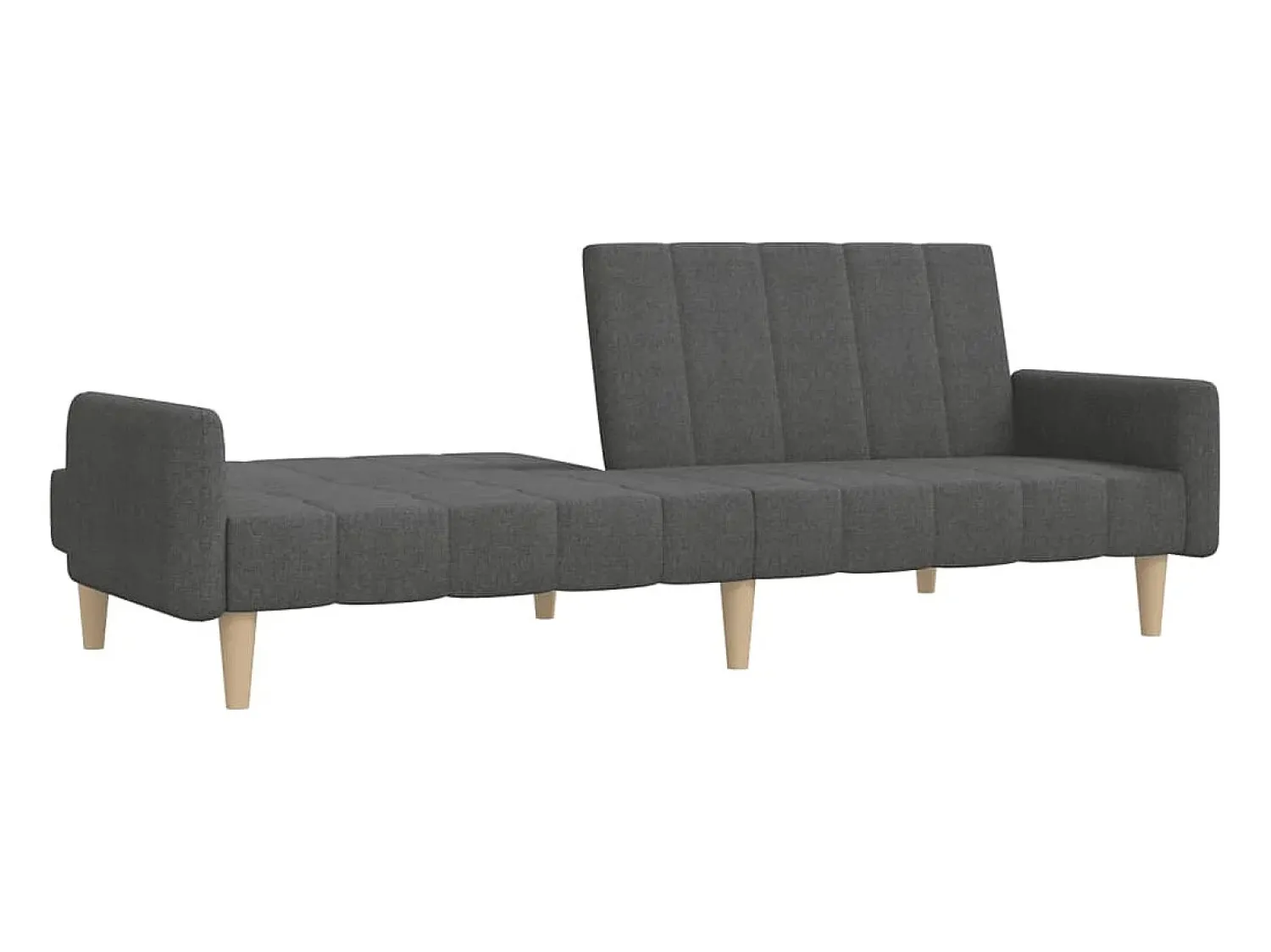 Sofá* Sofá-cama de 2 lugares tecido -escuro PT278967 Cinzento
