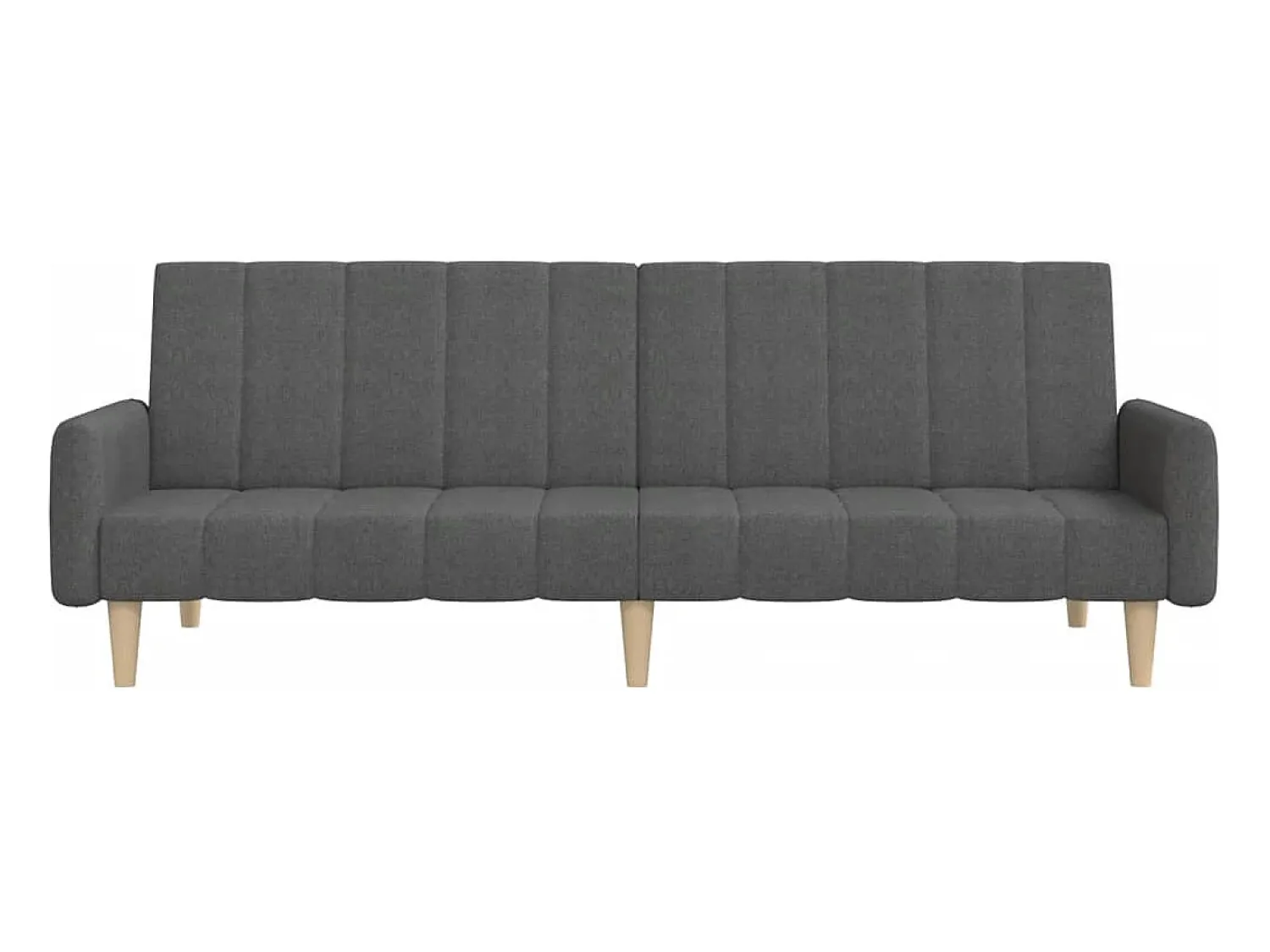 Sofá* Sofá-cama de 2 lugares tecido -escuro PT278967 Cinzento
