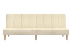 Sofá| Sofá-cama de 2 lugares tecido cor PT871392 Creme