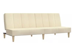 Sofá| Sofá-cama de 2 lugares tecido cor PT871392 Creme