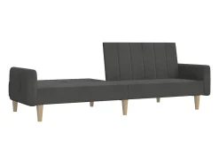 Sofá* Sofá-cama de 2 lugares tecido -escuro PT430238 Cinzento