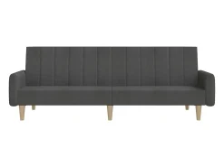 Sofá* Sofá-cama de 2 lugares tecido -escuro PT430238 Cinzento