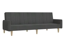 Sofá* Sofá-cama de 2 lugares tecido -escuro PT430238 Cinzento