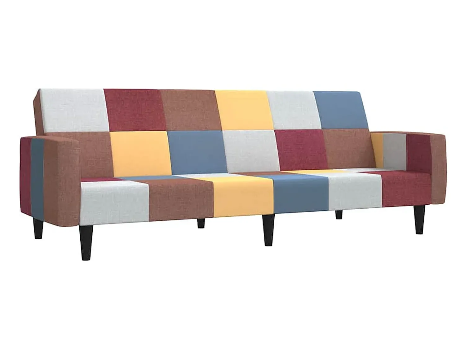 Sofá|vidaxl Sofá-cama de 2 lugares tecido Multicor