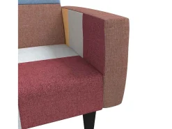 Sofá|vidaxl Sofá-cama de 2 lugares tecido Multicor
