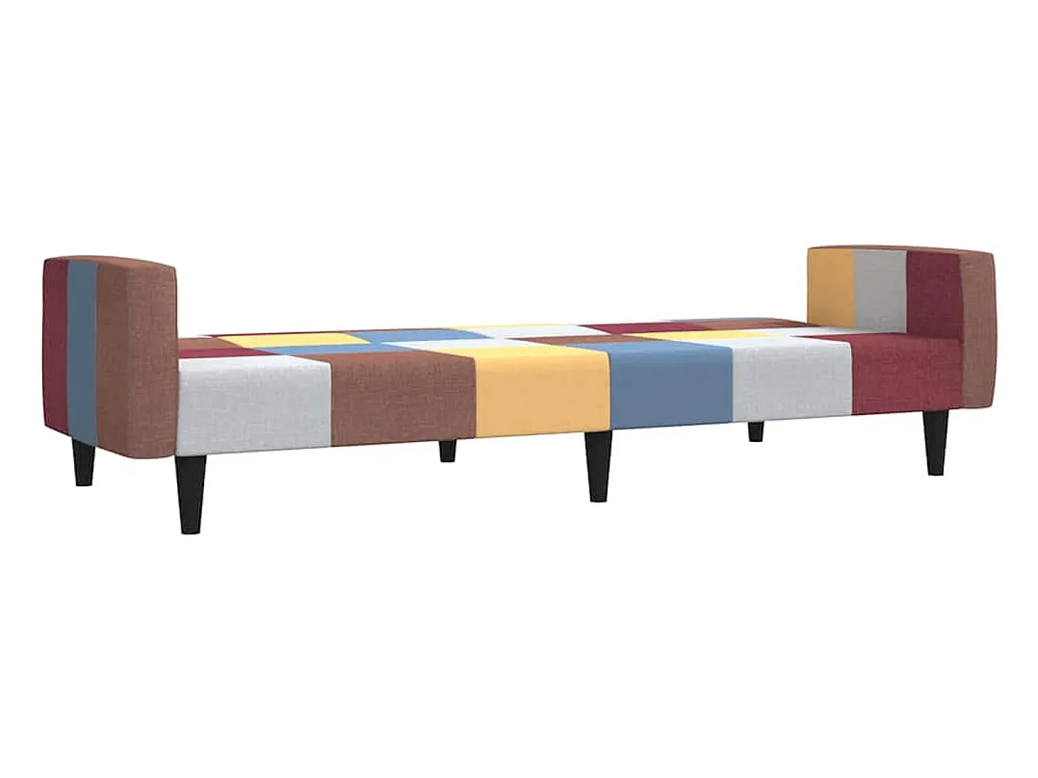 Sofá|vidaxl Sofá-cama de 2 lugares tecido Multicor