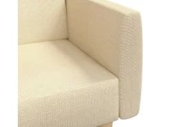 vidaxl Sofá-cama de 2 lugares tecido cor^ Sofá
