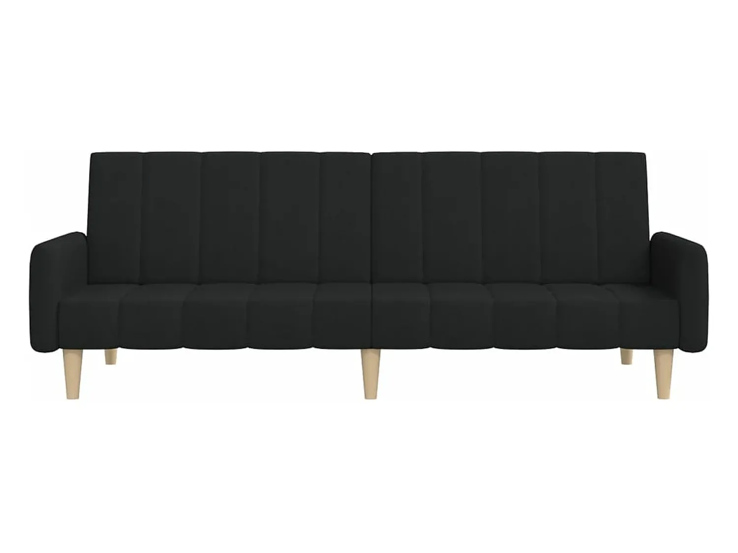 Sofá| Sofá-cama de 2 lugares tecido PT786478 Preto