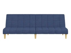 Sofá| Sofá-cama de 2 lugares tecido PT515298 Azul