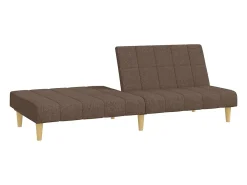 Sofá* Sofá-cama de 2 lugares tecido cinzento-acastanhado PT589937 Taupe