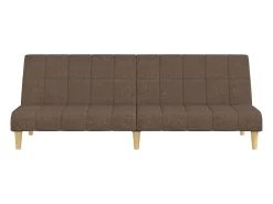 Sofá* Sofá-cama de 2 lugares tecido cinzento-acastanhado PT589937 Taupe