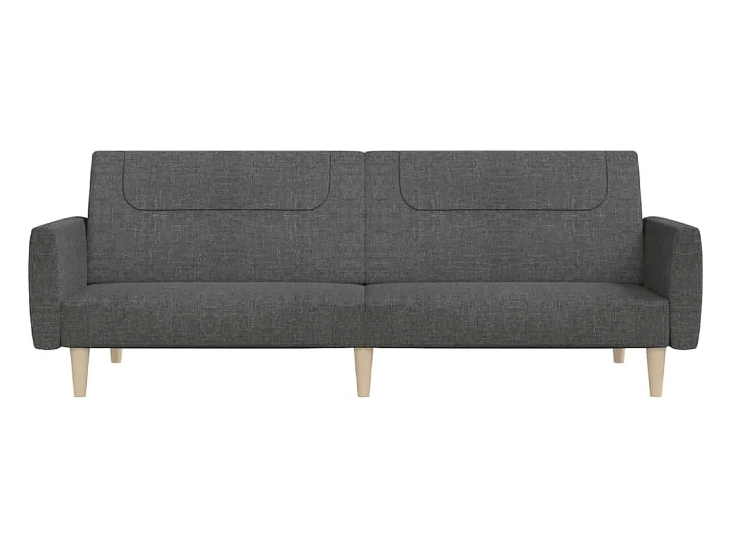 Sofá* Sofá-cama de 2 lugares tecido -escuro PT954531 Cinzento