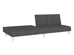 Outlet Sofá-cama de 2 lugares tecido -escuro PT656153 Cinzento