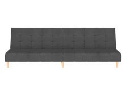 Outlet Sofá-cama de 2 lugares tecido -escuro PT656153 Cinzento