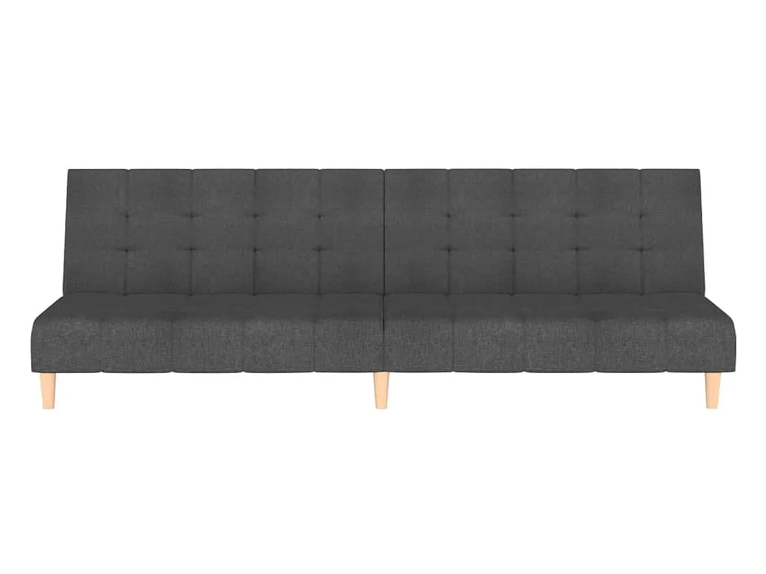 Outlet Sofá-cama de 2 lugares tecido -escuro PT656153 Cinzento