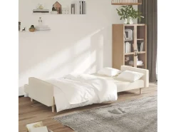 Sofá* Sofá-cama de 2 lugares tecido cor PT509405 Creme