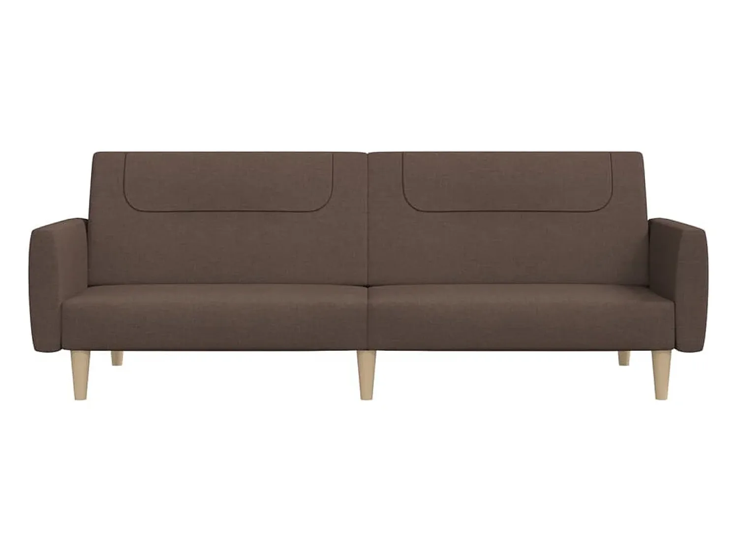 Sofá| Sofá-cama de 2 lugares tecido cinzento-acastanhado PT836816 Taupe