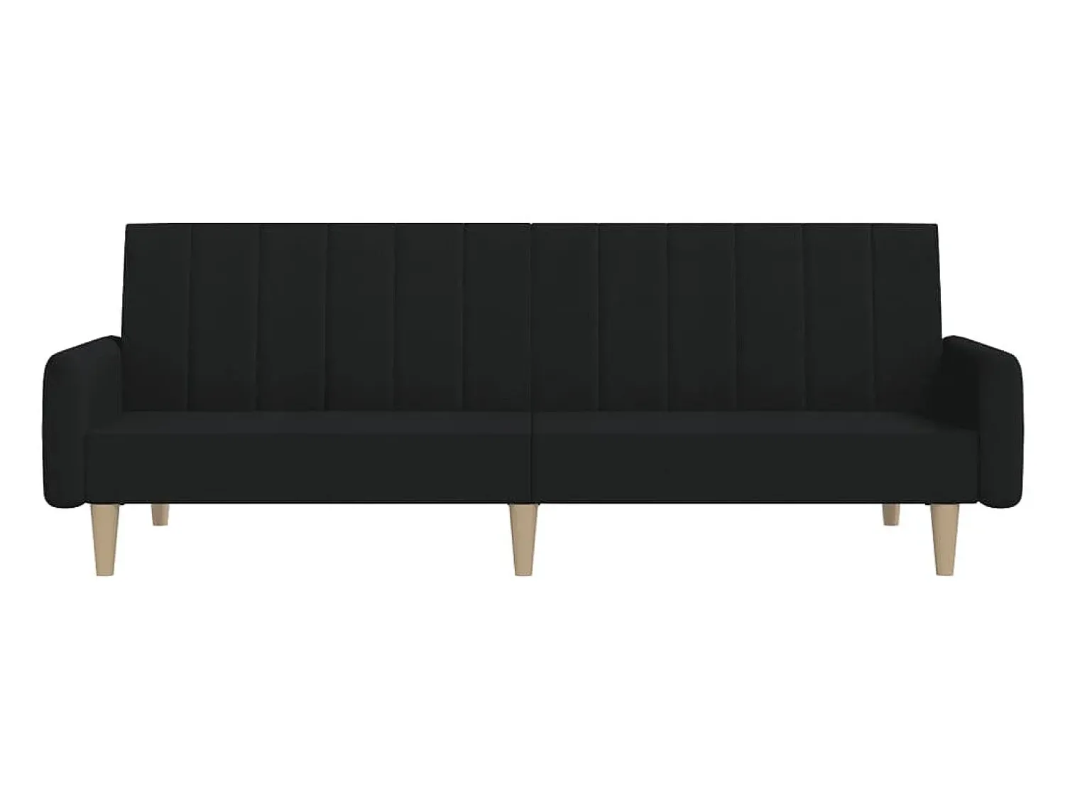 Sofá| Sofá-cama de 2 lugares tecido PT197770 Preto