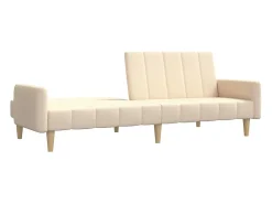 Sofá-cama de 2 lugares tecido cor PT422353^ Sofá