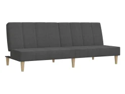 Online Sofá-cama de 2 lugares tecido -escuro PT292996 Cinzento