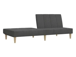 Online Sofá-cama de 2 lugares tecido -escuro PT292996 Cinzento