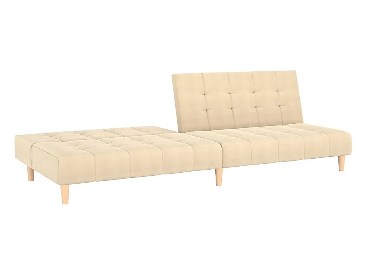 Sofá-cama de 2 lugares tecido cor PT807331^ Sofá