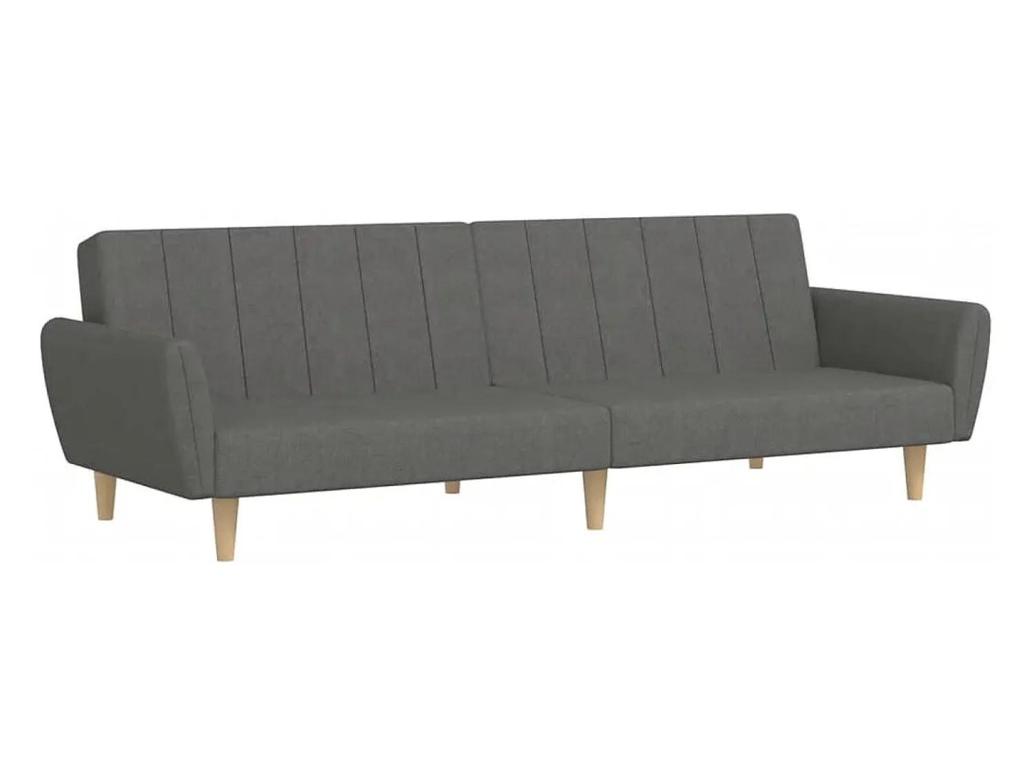 Sofá* Sofá-cama de 2 lugares tecido cinzento-claro PT120046 Cinzento claro