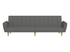 Sofá* Sofá-cama de 2 lugares tecido cinzento-claro PT120046 Cinzento claro