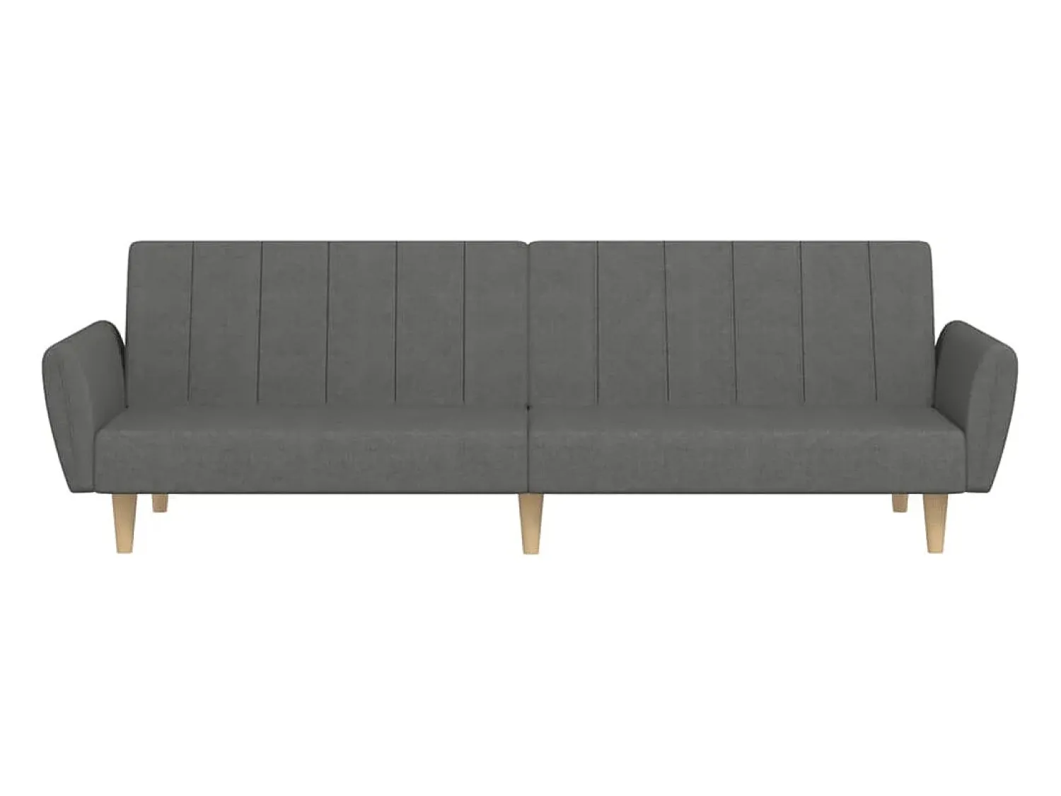 Sofá* Sofá-cama de 2 lugares tecido cinzento-claro PT120046 Cinzento claro
