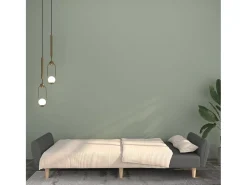 Sofá* Sofá-cama de 2 lugares tecido cinzento-claro PT120046 Cinzento claro