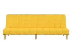 Discount Sofá-cama de 2 lugares tecido PT517995 Amarelo