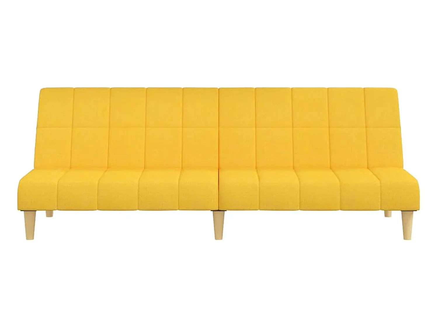 Discount Sofá-cama de 2 lugares tecido PT517995 Amarelo