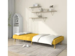 Discount Sofá-cama de 2 lugares tecido PT517995 Amarelo