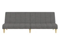 Sofá| Sofá-cama de 2 lugares tecido cinzento-claro PT627247 Cinzento claro