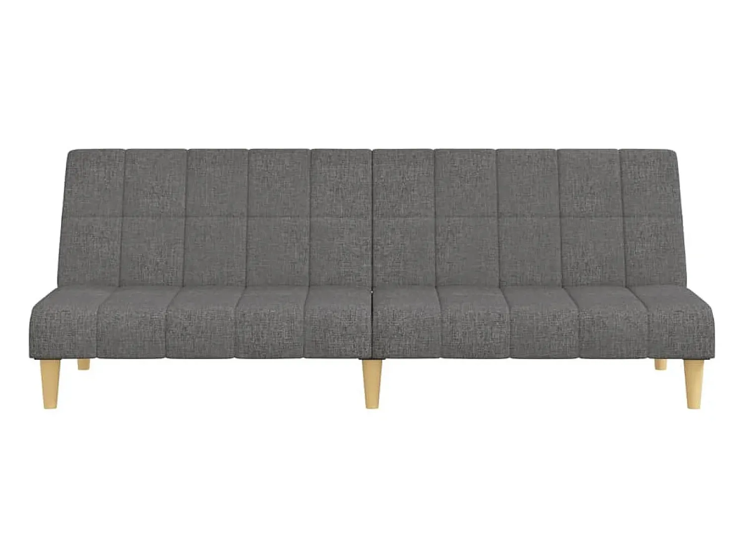 Sofá| Sofá-cama de 2 lugares tecido cinzento-claro PT627247 Cinzento claro