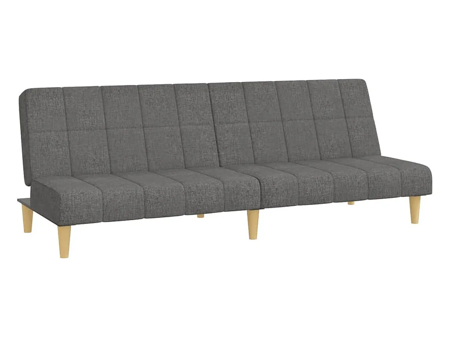 Sofá| Sofá-cama de 2 lugares tecido cinzento-claro PT627247 Cinzento claro